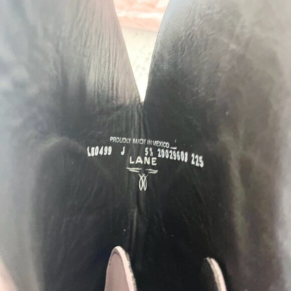 Lane LEXINGTON Over the Knee Womens Cowboy Boots 5.5 Pink Western Cowgirl Tall - Picture 12 of 14